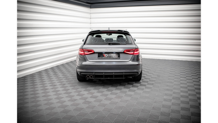 Diffuser Audi A3 8V Rear Street Pro Black