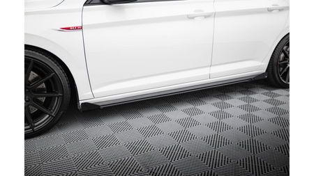 Side Skirts Volkswagen Jetta GLI Mk7 Street Pro Black + Gloss Flaps