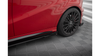 Diffuser Mercedes-Benz A W176 Facelift Side Skirts Street Pro Black-Red + Gloss Flaps