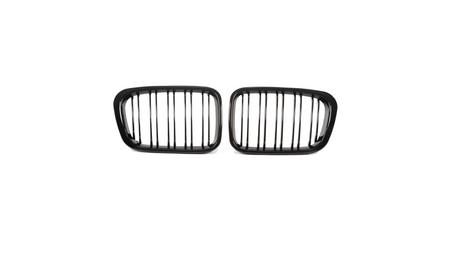 Grill BMW 3 E46 Compact podwójne żeberka Gloss Black
