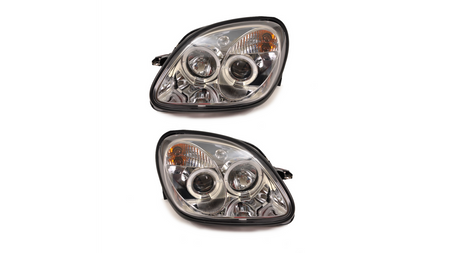 Headlights Halogen Chrome suitable for MERCEDES SLK (R170) 1996-2004