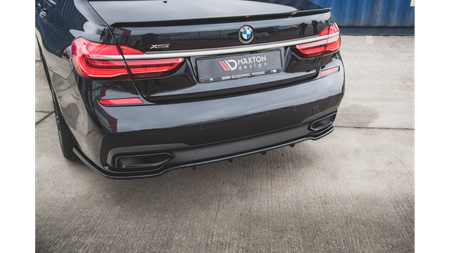 Splitter BMW 7 G11 M-Pack Rear Central with Diffuser Gloss Black