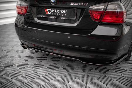 Splitter BMW 3 E90 Rear Central with Diffuser Gloss Black