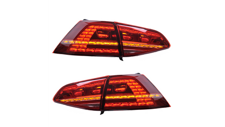 Lampy Volkswagen Golf 7 Tył Dynamic LED Red