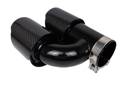 Exhaust Tip 101mmx2 enter 67mm Carbon Gloss Set