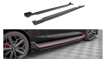 Diffuser Hyundai I20 N III Side Skirts Street Pro Black + Gloss Flaps