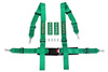 Racing seat belts 4p 2" Green Takata Replica