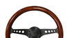 Steering wheel 350mm Wood Black