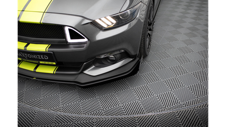 Splitter Ford Mustang VI GT Front Pro + flaps Black