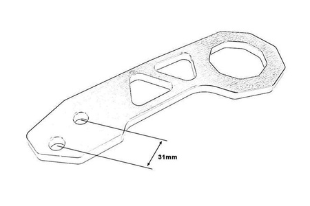 Towing bracket back violet