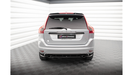 Splitter Volvo XC60 R-Design I Facelift Rear Central Gloss Black