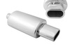 Rear Muffler 73x122mm inlet 63,5mm