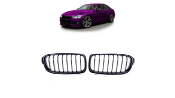 Grill BMW 3 F30 F31 pojedyncze żeberka Matt Black