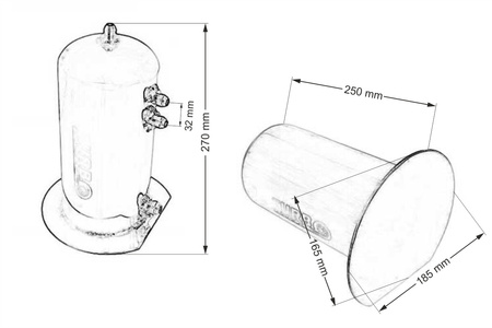 TurboWorks Fuel tank 2,5L Swirl Pot type2