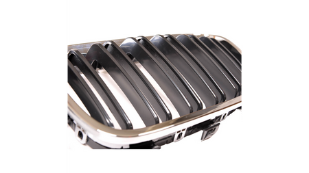 Grill BMW 1 F20 F21 podwójne żeberka Chrome & Black