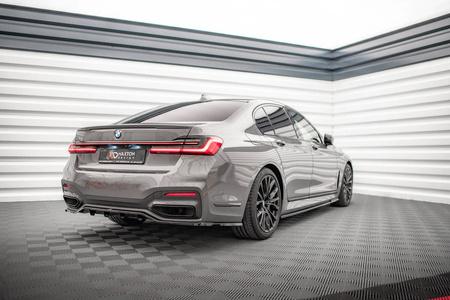 Splitter BMW 7 G11 Facelift M-Pack Tył Środkowy z Dyfuzorem Gloss Black