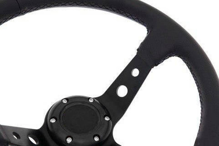 Steering wheel Pro 350mm offset:80mm Leather Black