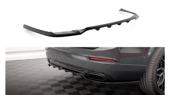 Splitter Volvo XC90 R-Design II Facelift Rear Central with Diffuser Gloss Black