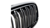 Grill BMW 2 F45 podwójne żeberka Gloss Black
