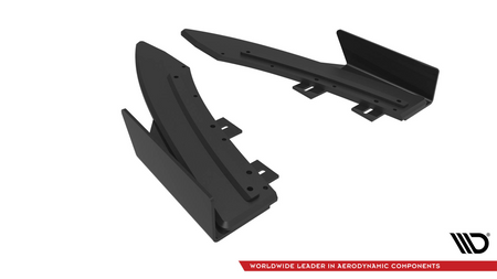 Splitter Audi A5 8T S-Line Tył Boczne Street Pro Black + Gloss Flaps