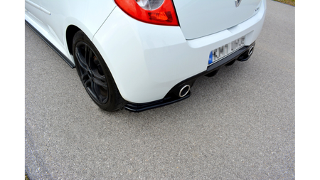 Splitter Renault Clio III RS Facelift Tył Boczne Gloss Black