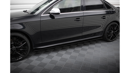 Dokładka Audi A4 B8 Progi v.1 Gloss Black