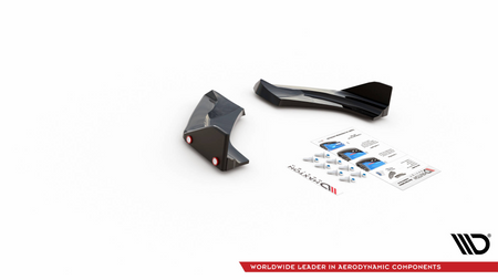 Splitter Hyundai I30 III Facelift N Rear Side v.1 + Flaps Gloss Black