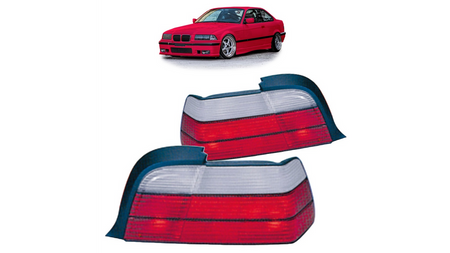 Lampy BMW 3 E36 Tył Red Clear