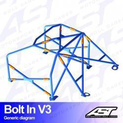 Roll Cage Opel Vectra (A) 5-doors Sedan FWD BOLT IN V3