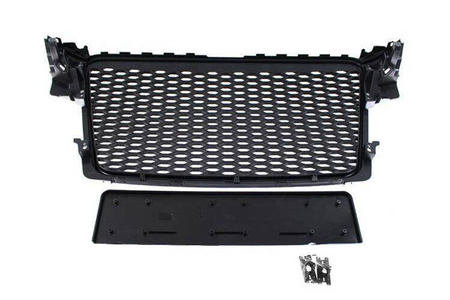 Grill Audi A4 B8 RS-Style Silver-Black PDC