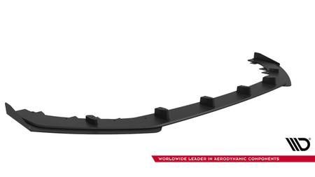 Splitter Audi RS5 F5 Przód Street Pro Black-Red + Gloss Flaps