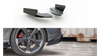 Splitter Audi RS3 8V Sportback Tył Boczne Racing Durability Black + Gloss Flaps