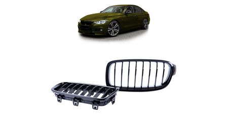 Grill BMW 3 F30 F31 pojedyncze żeberka Gloss Black