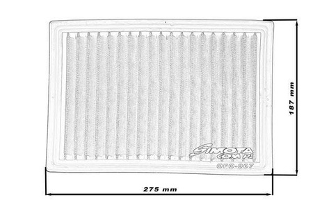 Simota Panel Filter OFO007 275x187mm