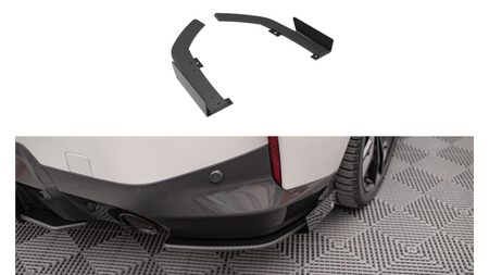 Splitter BMW 2 G42 M-Pack Rear Side Street Pro Black-Red + Gloss Flaps