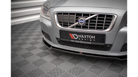 Splitter Volvo V70 III przód v.2 Gloss Black