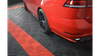 Splitter Volkswagen Golf 7 Facelift R Variant Tył Boczne v.2 Gloss Black