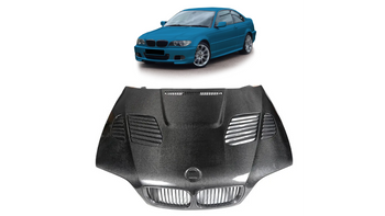Maska BMW 3 E46 Facelift z Wlotem Carbon