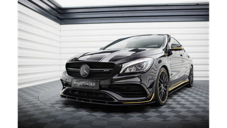 Splitter Mercedes-Benz CLA 45 Aero C117 Facelift Front Pro Black