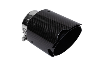 Końcówka tłumika 114mm wejście 76mm Carbon Gloss
