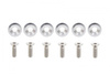 Decorative screws washers M8x1.25 15mm D1 Silver