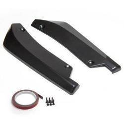 Universal Car Rear Bumper Lip Splitter Diffuser Chin Spoiler Canard Deflector Black