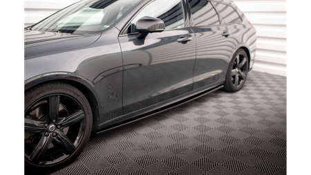 Diffuser Volvo V90 S90 R-Design II Side Skirts Gloss Black