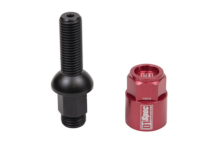 Racing bolts D1Spec Heptagon 2in1 M14x1,5 30mm Ball Red