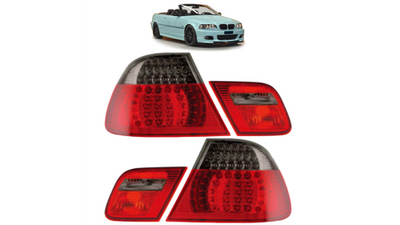 Lampy BMW 3 E46 Tył LED Red-Smoke