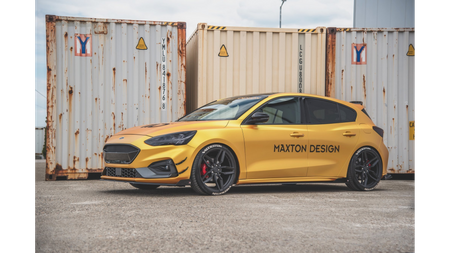 Diffuser Ford Focus IV ST ST-Line Side Skirts Racing Black + Gloss Flaps