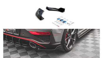 Splitter Hyundai I30 III Facelift N Tył Boczne v.3 Gloss Black