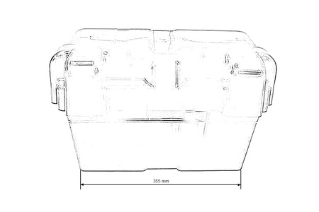 12V Battery Box Soft 350x180x210