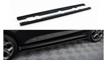 Diffuser Ford Fiesta VIII ST ST-Line Side Skirts v.1 Gloss Black