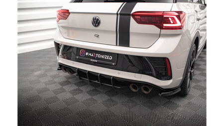 Diffuser Volkswagen T-Roc Facelift R Rear Street Pro Black